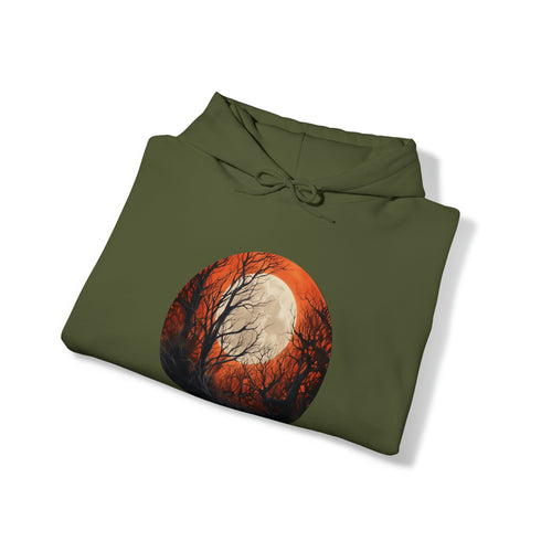 Halloween Harvest Moon - Graphic Hooded Sweatshirt